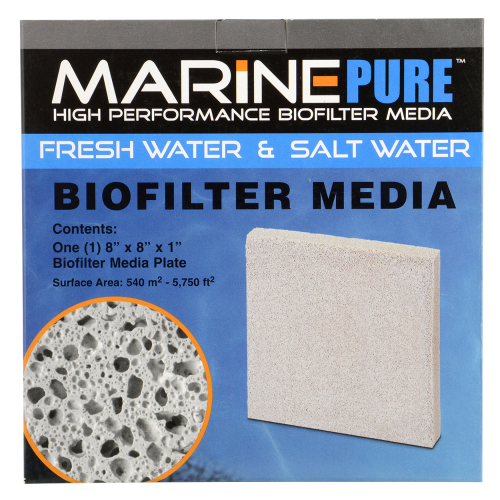 MarinePure BioFilter Media Plate 8x8x1"
